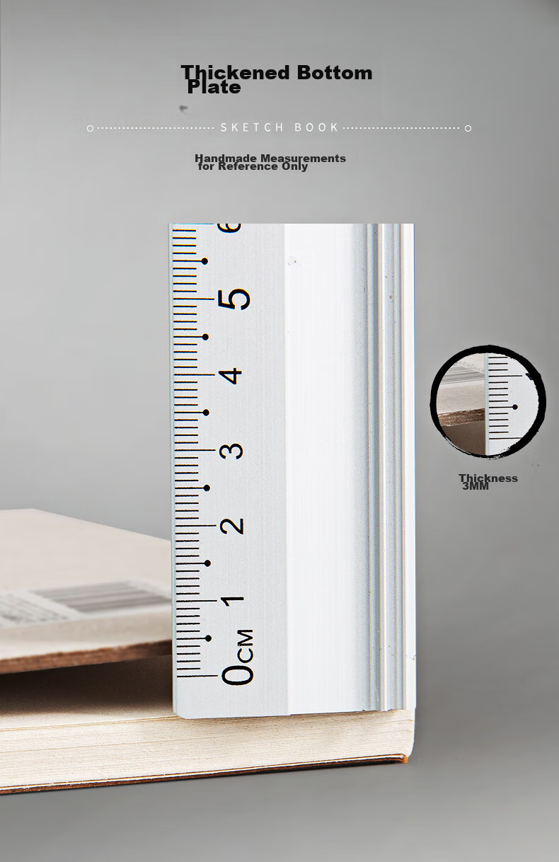 M&G Stationery A4/40 Sheets 110g Kraft Sketchbook, Art-Specific Drawing Pad for Sketching And Doodling, Vertical Flip for Beginners' Practice, Back-To Gift, MA4464 5