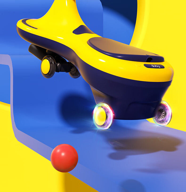 Auby Baby And Children's Toy, Light-Up Twist Car for Boys And Girls, Toddler Scooter Ride-On Vehicle, Birthday Gift for Kids 1-3 Years Old 12