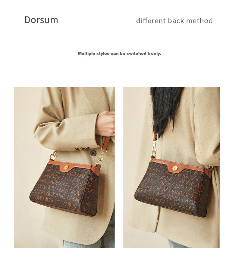 Aokang Women's Handbag, 2026 New Trendy Small Square Bag, Light Luxury Crossbody Shoulder Bag, Birthday Mother's Day Gift for Mom Or Wife 9