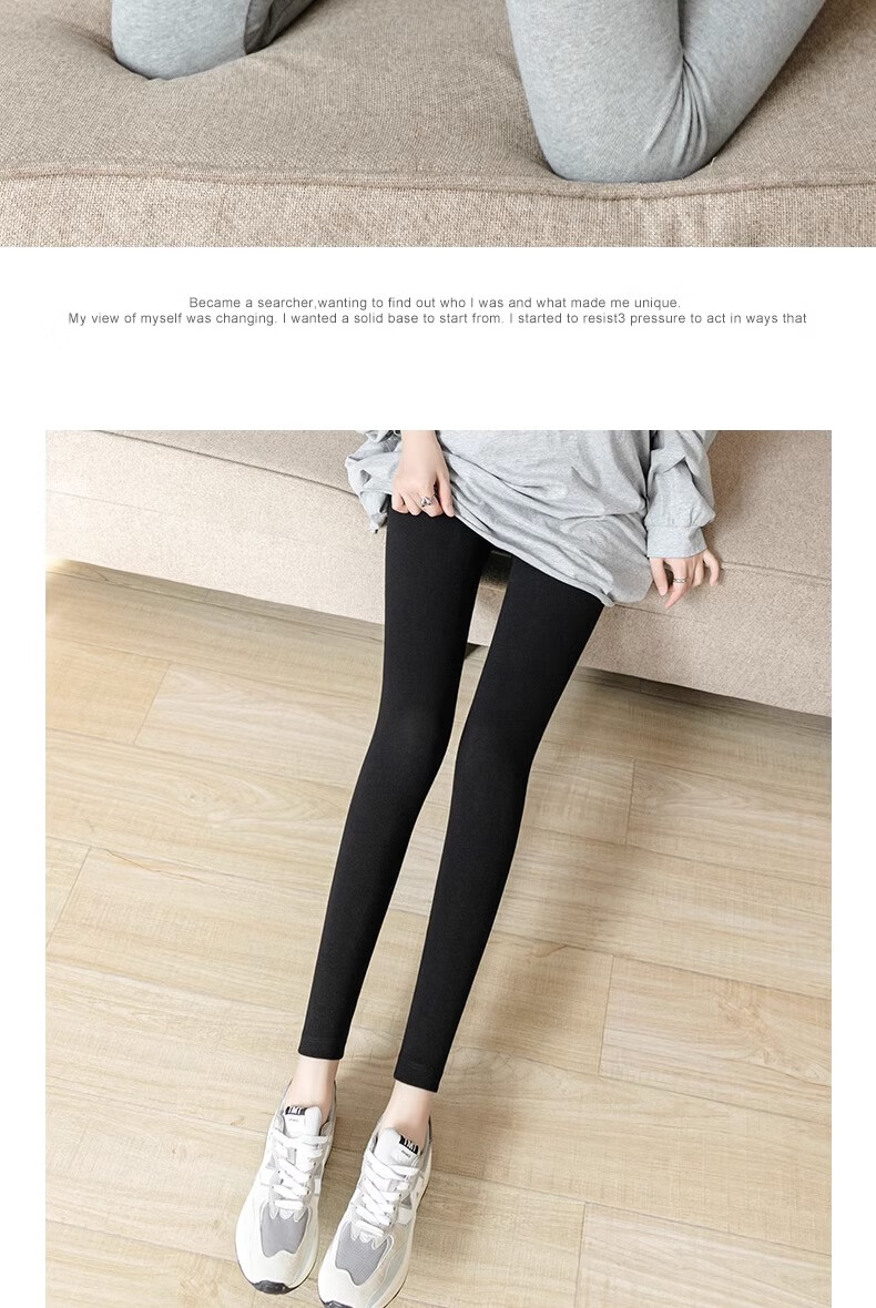 LangSha Women's Leggings for Outer Wear, High-Waisted Autumn Tight-Fitting Pants, Nine-Tenths Ankle-Length Slimming Leggings for Wome 21