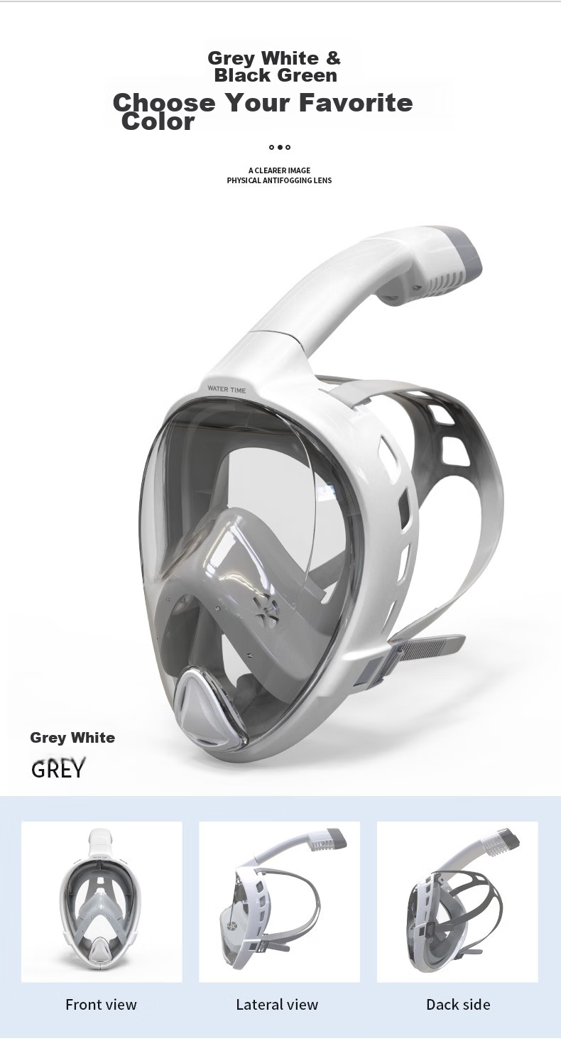 WATERTIME/Shuichuan Diving Mask, Full Dry Snorkel Tube, Swimming And Diving Equipment for Children And Adults 13