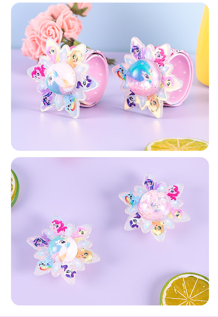 Danmiqi My Little Pony Sand Art Bracelet, Pat-And Wristband, Stationery Ruler, Girls' Pretend Play Toy, Birthday Gift 11