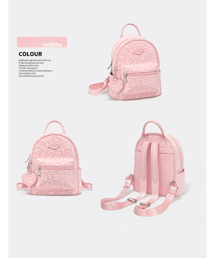 AILUXI Stylish Backpack for Women Students, Travel Commute Small Backpack, Cute Versatile Large Capacity Schoolbag Birthday Gift 24