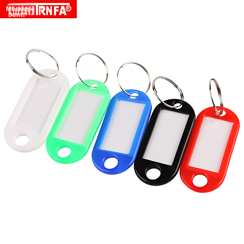 TRNFA TN-6001 Plastic Number Tags for Hotels And Inns, Classification Tags, Key Boards, Key Tags, Hanging Tags, 50 Pieces Per Bucket, Assorted Colors