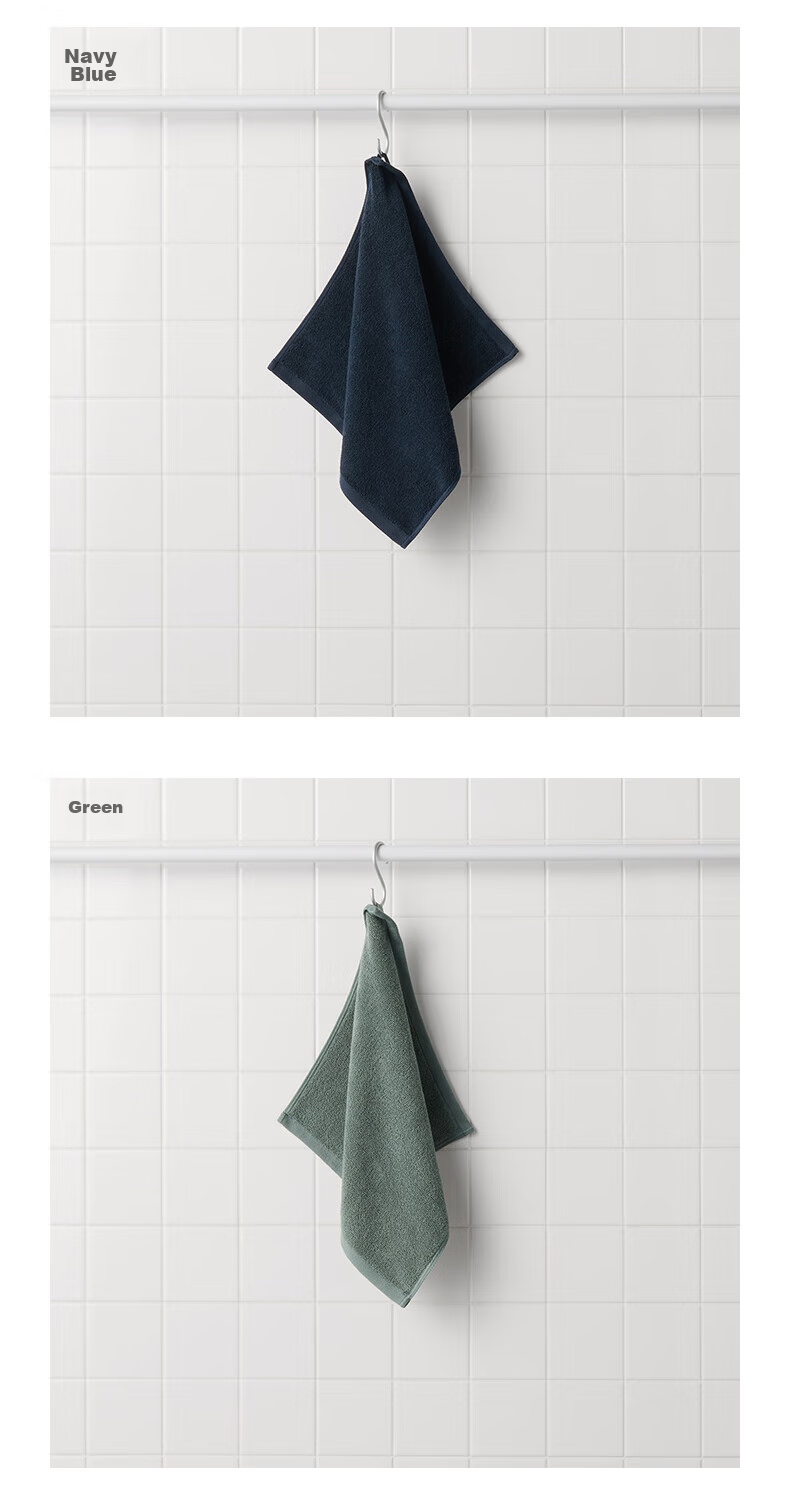 MUJI Cotton Velvet Towel with Hanging Ring, Soft Face Towel, Pure Cotton, Pink Beige, 34×35cm 5