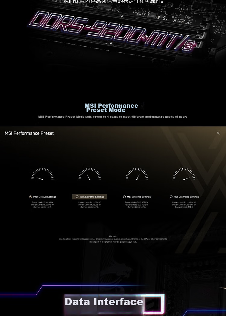 MSI MPG Z890 CARBON WIFI Dark Motherboard Supports CPU 285K/265K/270K/250K (Intel Z890/LGA 1851) 7