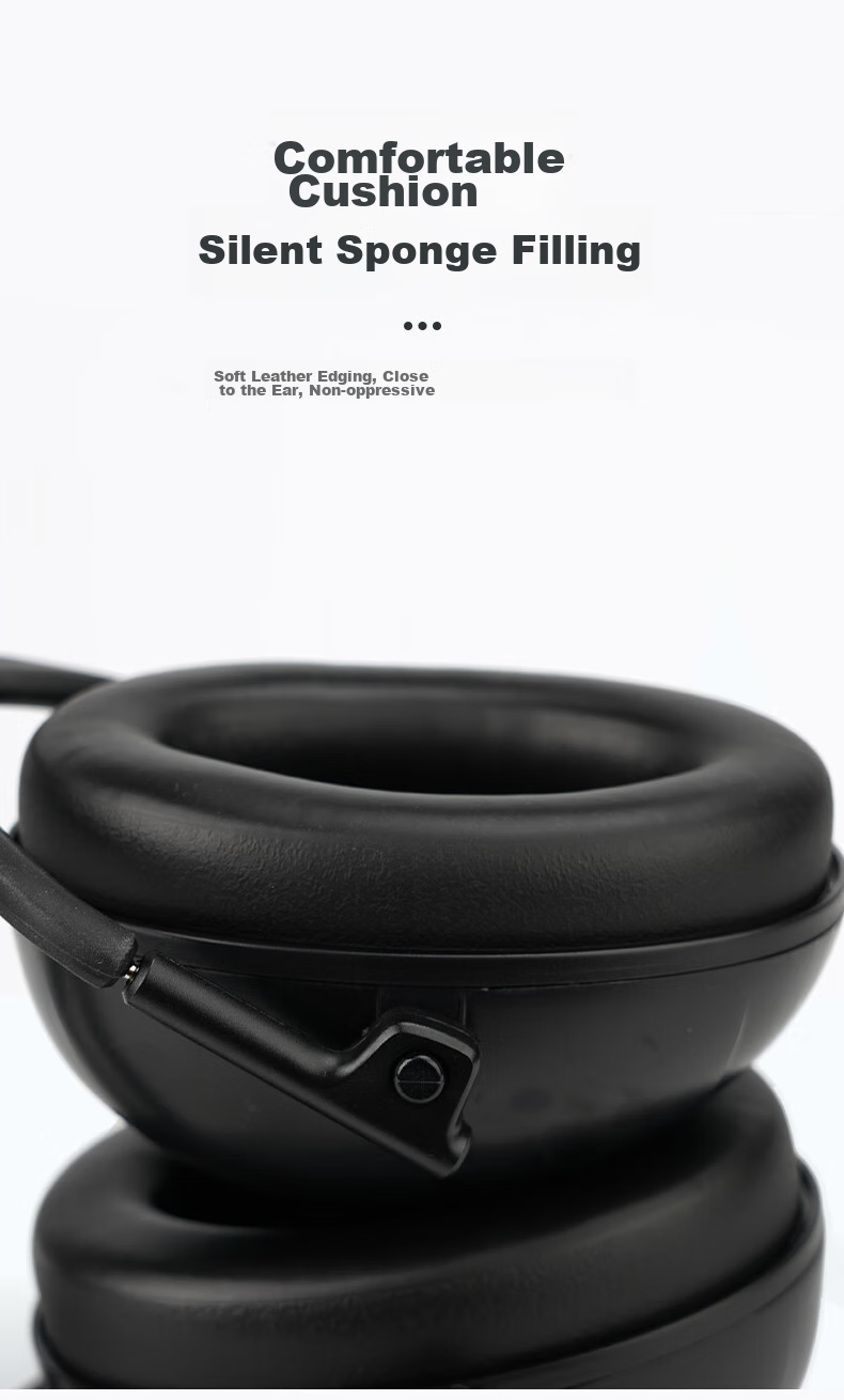 Jiansi Noise-Cancelling Earmuffs, Anti-Noise for Study And Shooting, Sleep-Use Anti-Loud Noise Earmuffs 5