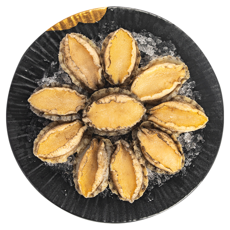 江船长冷冻无壳鲍鱼肉 净重150g(10粒）活鲍加工 火锅食材海鲜