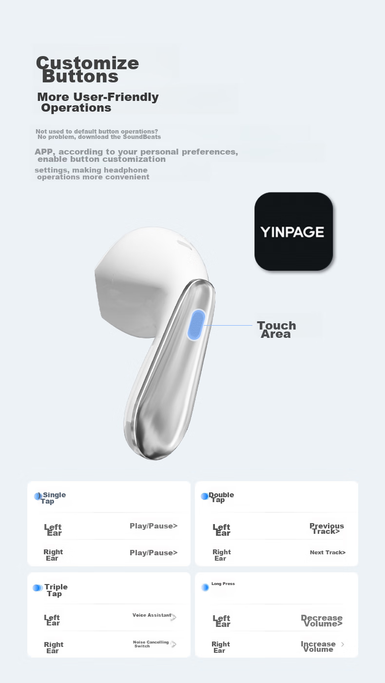 Yinbeiqi ClipLite 2026 New Clip-On AI Bluetooth Earphones Open-Ear Bone Conduction Sports Ear-Hook Noise-Cancelling HD Call Gift 10