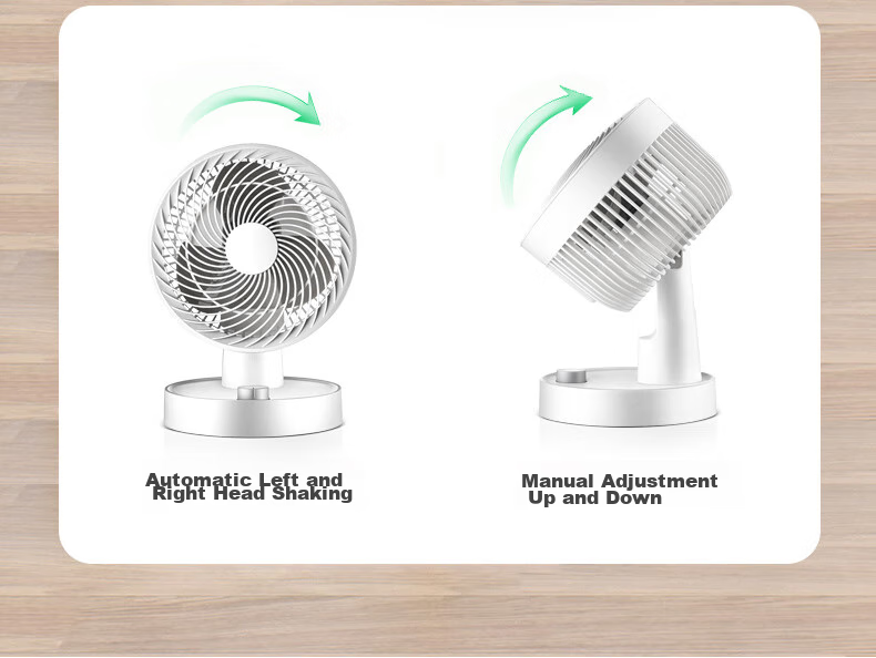 KONKA Electric Fan, Home Air Circulator Fan, Remote Control Fan, Small Desktop Fan, Table Fan, Energy-Efficient, High Air Volume, Oscillating, Quiet AC Fan, Fixed Frequency Electric Fan, KF-XH2002Y 10