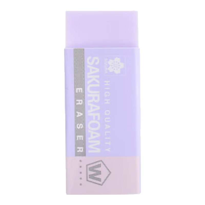 SAKURA Eraser, Small Size, Light Purple, for Art Drawing Sketching, Student Use, Minimal Residue, Clean And Traceless