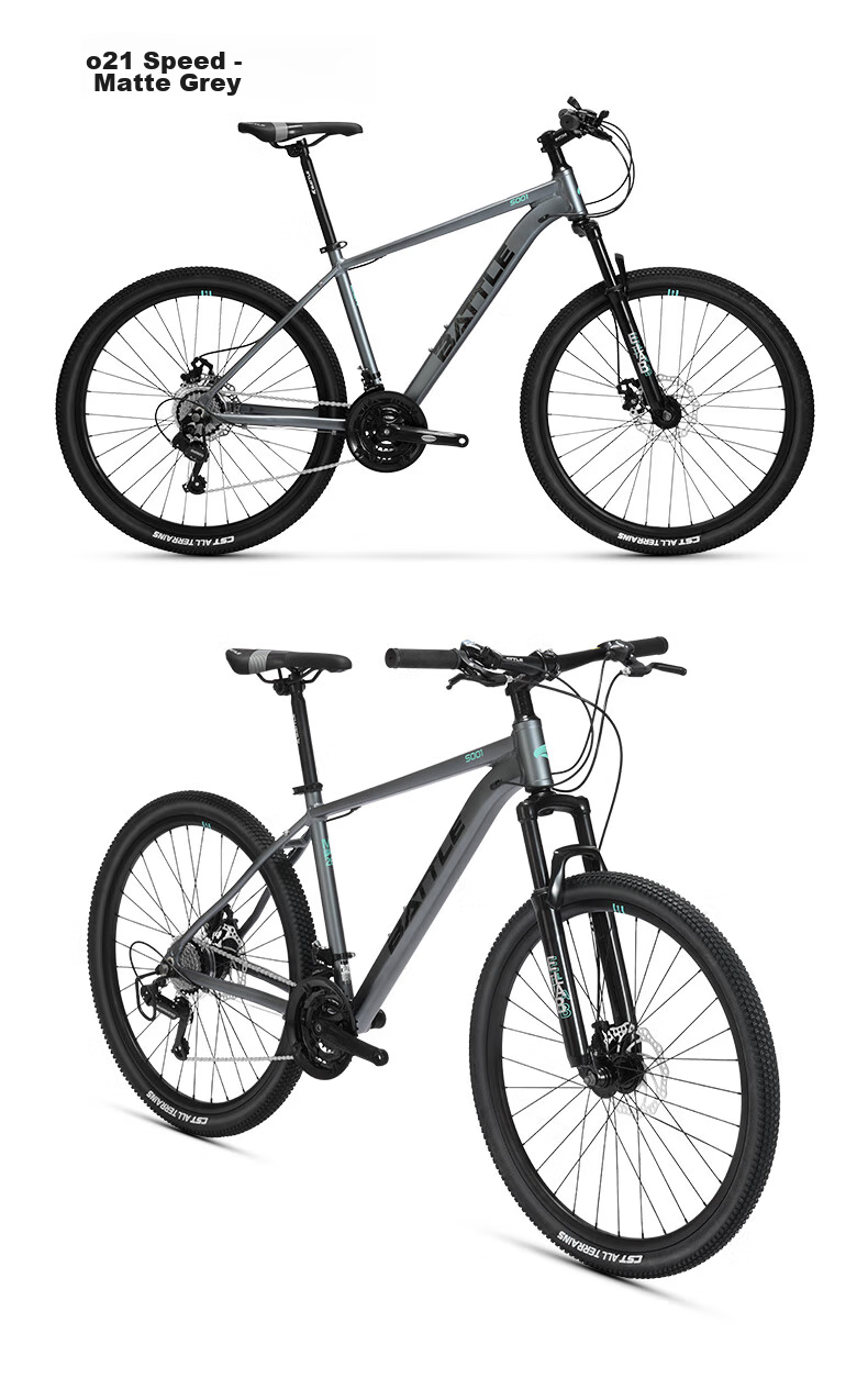 BATTLE Mountain Bike, 26-Inch, Shimano 24-Speed, Hydraulic Disc Brakes, for Men And Women, Adult And Student Use, City And Off-Road Bicycle 25