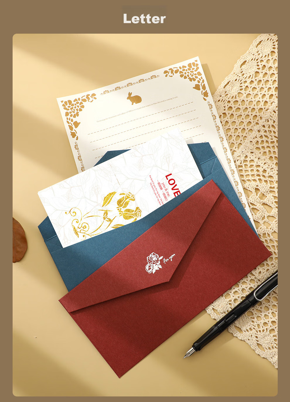 Jiaranheng Envelope And Letter Set, Back-To Gift for Teachers And Classmates, Birthday Card, Anniversary Creative Card, Vintage-Style Romantic Letter, Confession, Vintage Invitatio 11