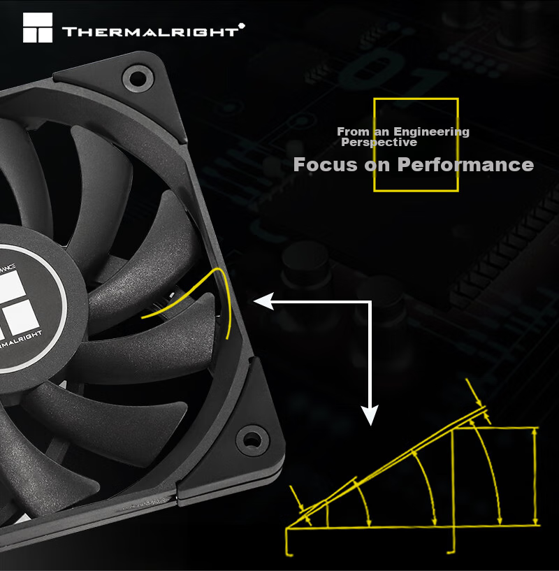Thermalright TL-C12015, 12cm Slim Case Cooling Fan, 15mm Fan, 4PIN PWM, 1500 RPM, S-FDB V2 Bearing 2