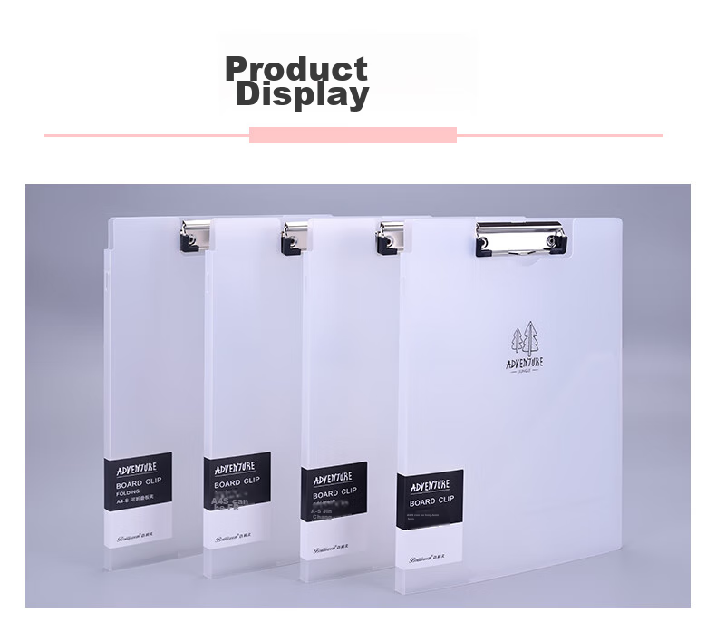 Bailiwen B3221 Transparent White A4 Foldable Clipboard File Folder Document Organizer Meeting Folder Contract Folder Exam Paper Classification Storage Folder Writing Board Clipboard 6