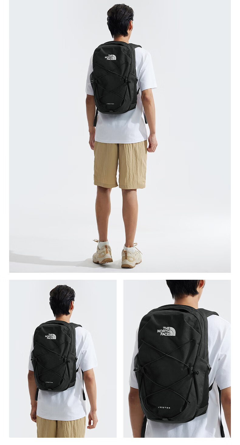 The North Face Backpack, Outdoor Classic Commuter Travel Rucksack, 3VXF, Black/4H0, 28 Liters 1
