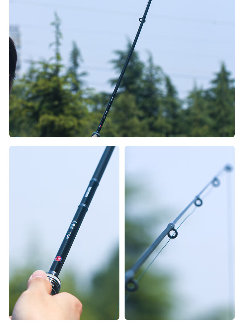 GW 2.1m M-Speed Dragon II Straight Handle Spinning Reel Lure Rod Set, Versatile Lure Rod, Sliding Rod, Fishing Rod 17