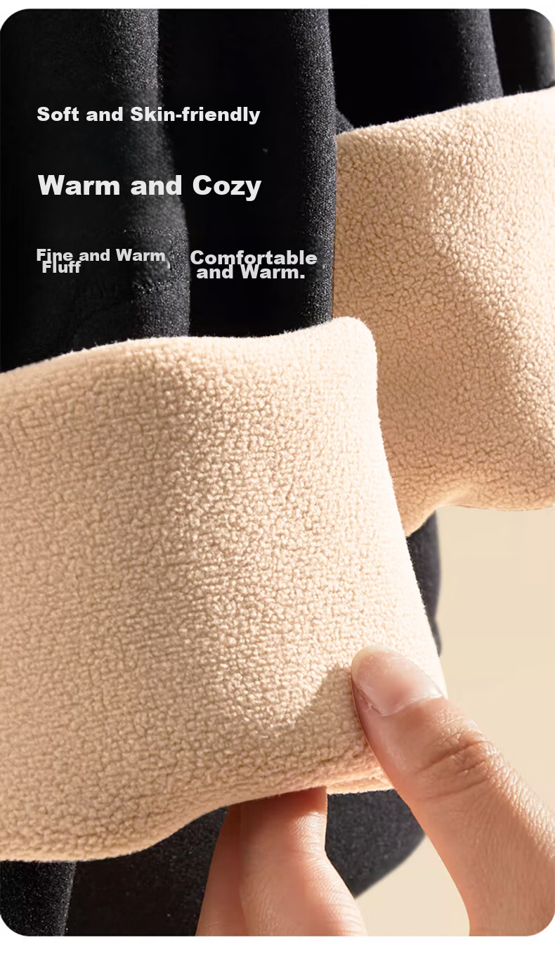 LangSha Thermal Underwear for Men [26 Autumn And Winter New Product], Fleece-Lined Thickened German Wool Heat-Generating Wool Silk Knee Protection Lamb Wool Cotton Pants 16