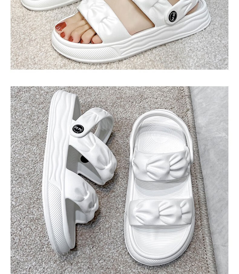 Huili Women's Sandals for Indoor And Outdoor Wear, Beach Shoes, Lightweight Sports Shoes with Soft Soles, Non-Slip Slippers, HL02191, Green, Size 36-37 11