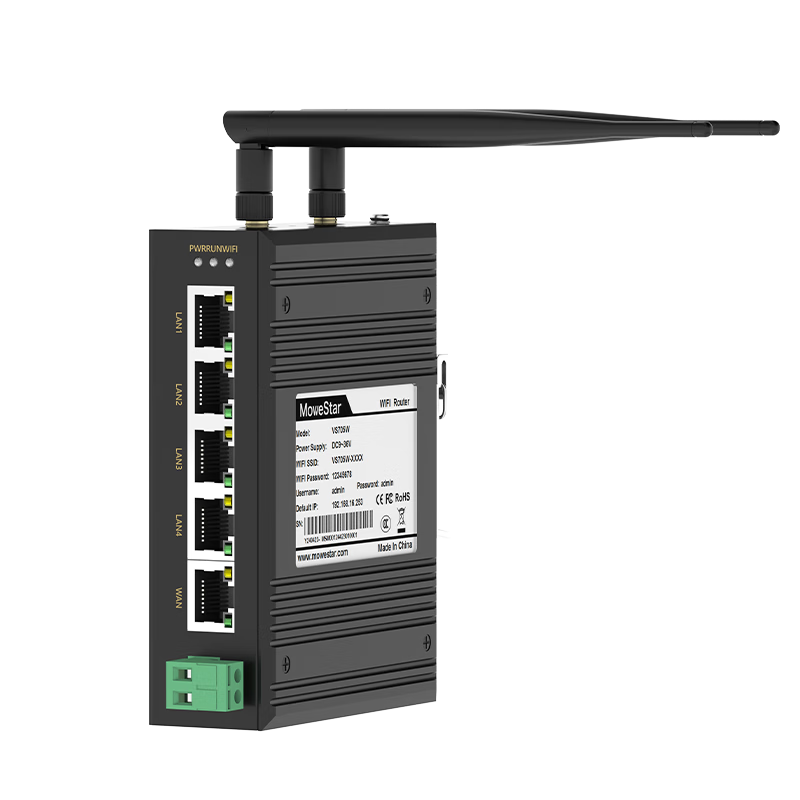 MoweStar Wireless Client Industrial-Grade Bridge, 2.4G Single-Band WiFi AP, Smart Device Bridge, VNP Gateway, High-Speed Router Receiver, Dual Antenna, VS705W