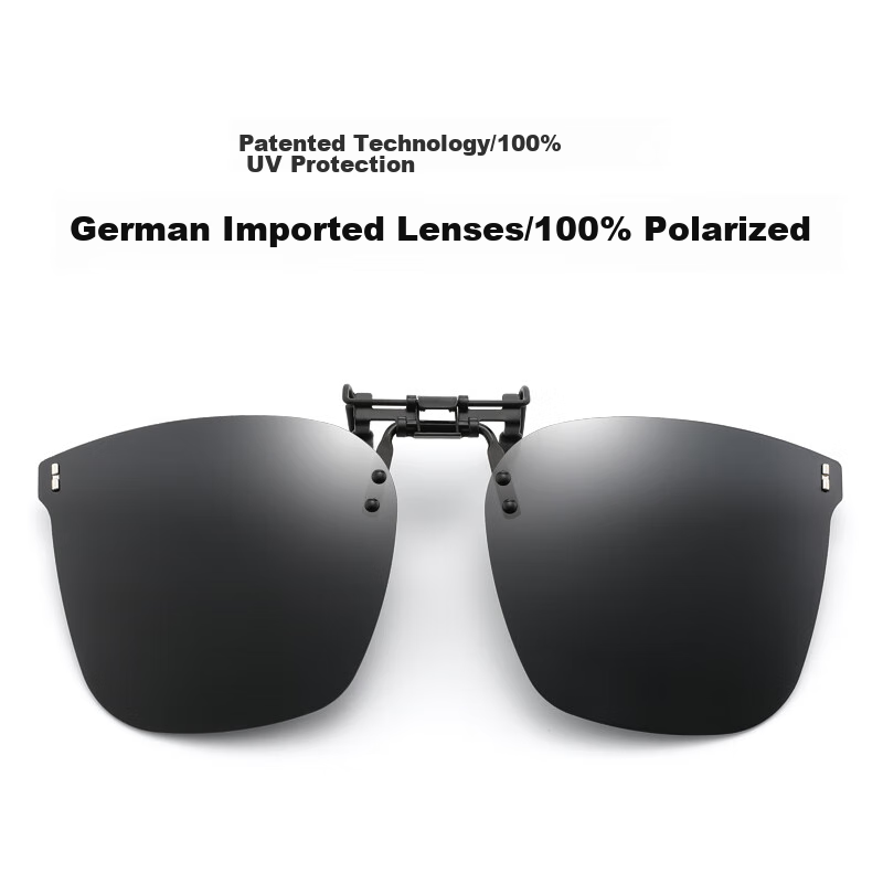 LESCA LUNETIER Polarized Clip-On Sunglasses for Men And Women, Adjustable Prescription Sunglasses Clip-On for Driving And Fishing