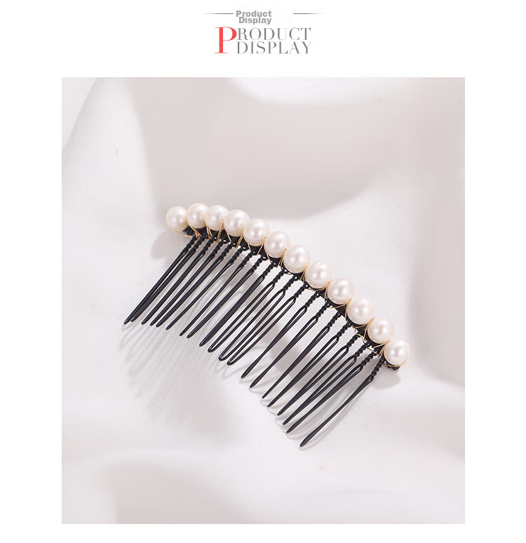 CHIMERA Freshwater Pearl Hair Comb, Bun Maker, Flyaway Hair Tamer, Bangs Clip, High-End Hairpin for Women, Mid-Autumn Festival Gift 4