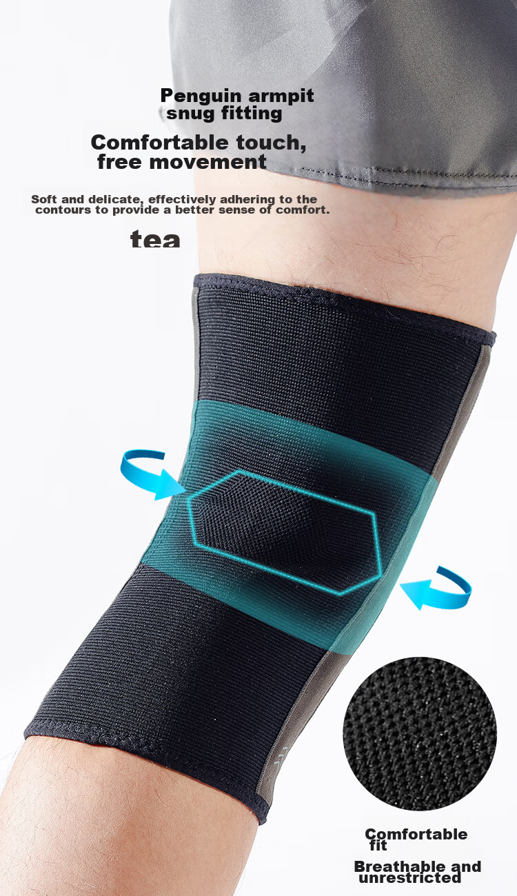 JD Original X100 Knee Brace, Professional Sports Support, Warmth, for Running, Basketball, Badminton, Hiking, Meniscus Protection, Specialized, Black M 17