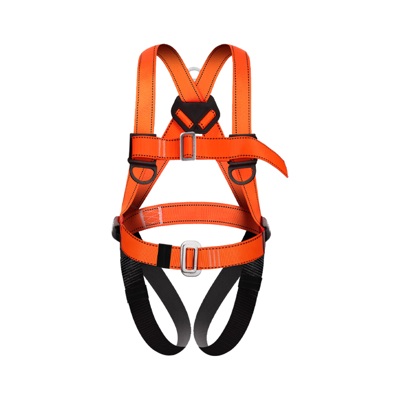 Leyoubaiyi Five-Point Safety Harness with Double Large Hooks, 2 Meters High-Altitude Work Safety Rope Full-Body Fall Protection National Standard GB6095-2021