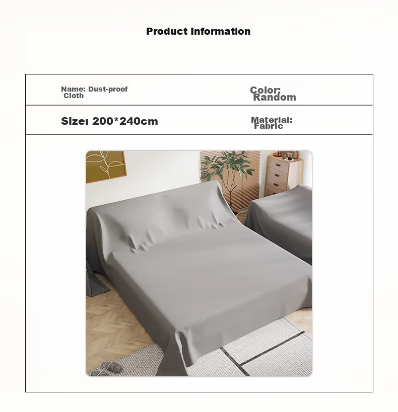 Jinghuisichuang Furniture Dust Cover, Bed Cover, Sofa Dust Protector, Furniture Cover, Dust Shield, 2 Meters * 2.4 Meters 8