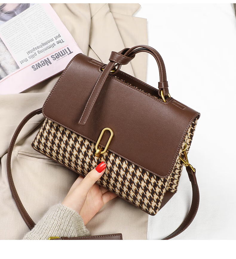 Aiqinghai Handbag, Women's Shoulder Bag, Crossbody Bag, Tote Bag, Light Luxury Brand, Commuter Gift, Practical Present for Mother's Day 11