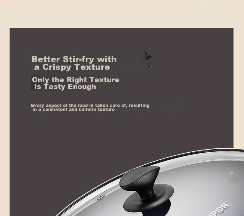 SUPOR Non-Stick Wok, Flat-Bottom Frying Pan for Stir-Frying And Steak Cooking, Low Smoke, 28cm, Gas Stove Specific, EC28JYJ02-N 8