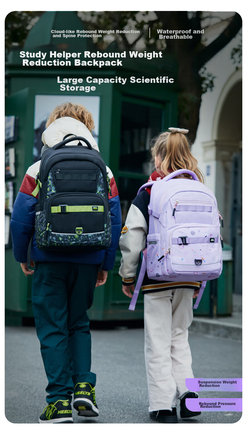 Herder Backpack for Primary School Students Grades 4-7, Ultra-Light Large Capacity Spine-Protecting Schoolbag for Boys And Girls, Stylish Children's Backpack 4