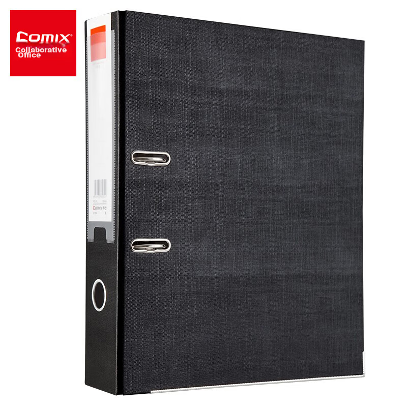 COMIX F/C3 Inch European-Style Lever Arch File, A4 Document Folder with Holes, Two-Hole Loose-Leaf Binder, Spine Width 75mm, Sheet Width 55mm, A108N