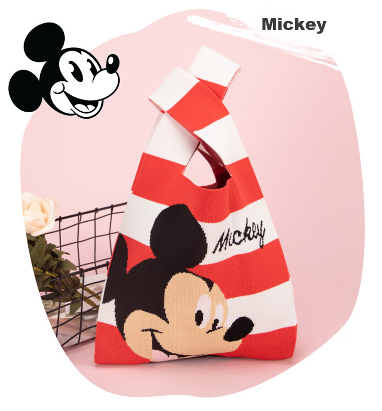 Disney Handbag, Women's Bag, Fly-Knit Bag, Tote Bag, Cute Small Purse, Birthday Gift for Women, Mickey Mouse 9