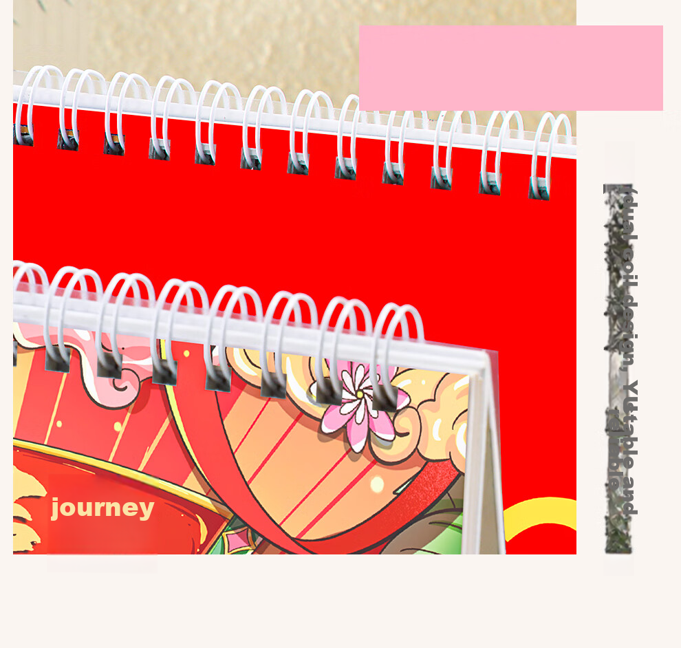 Longe 2026 Multifunctional Pen Holder Calendar with Large Grid, Writing Pad, Horse Year Calendar, Desktop Ornament, Table Calendar, Customizable 7
