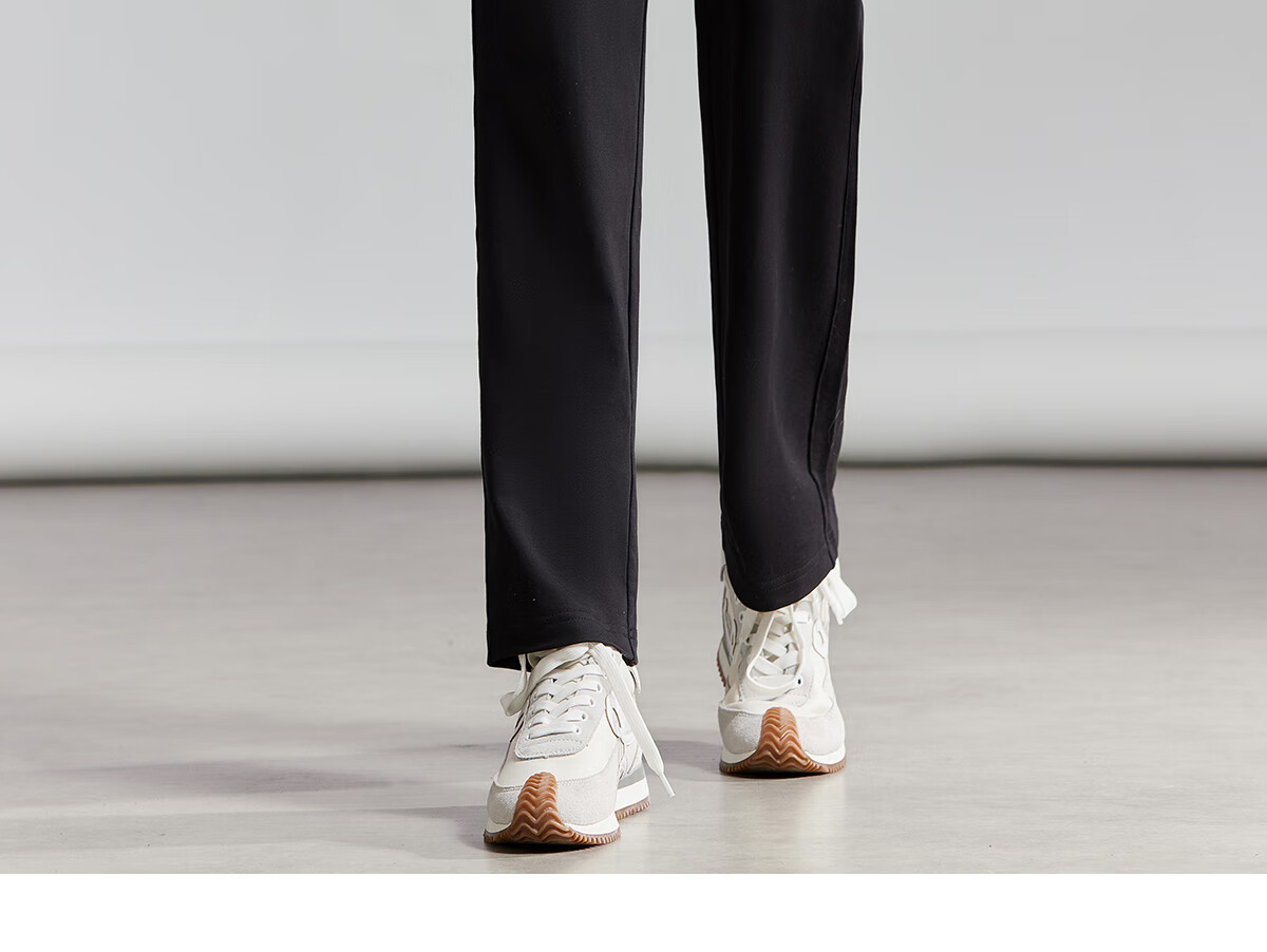 Chushen Spring Autumn Women's Elastic High Waist Slim Straight Korean Student Sweatpants Casual Pants S137R1257 14