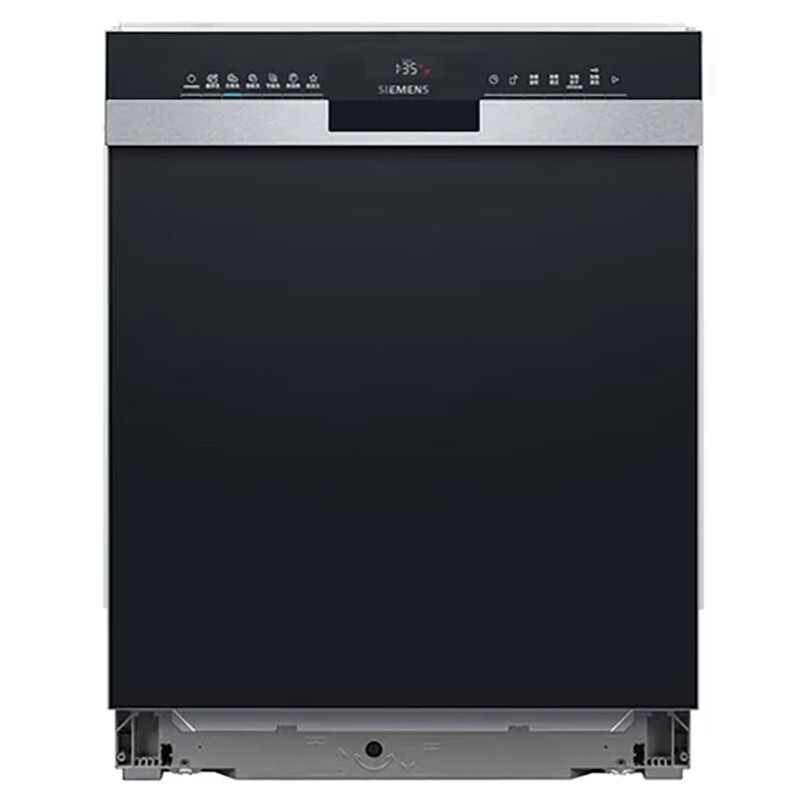 西门子(Siemens) 嵌入式洗碗机SJ53HS00KC家用烘干智能半嵌 热交换+冷凝烘干 12套 不含面板