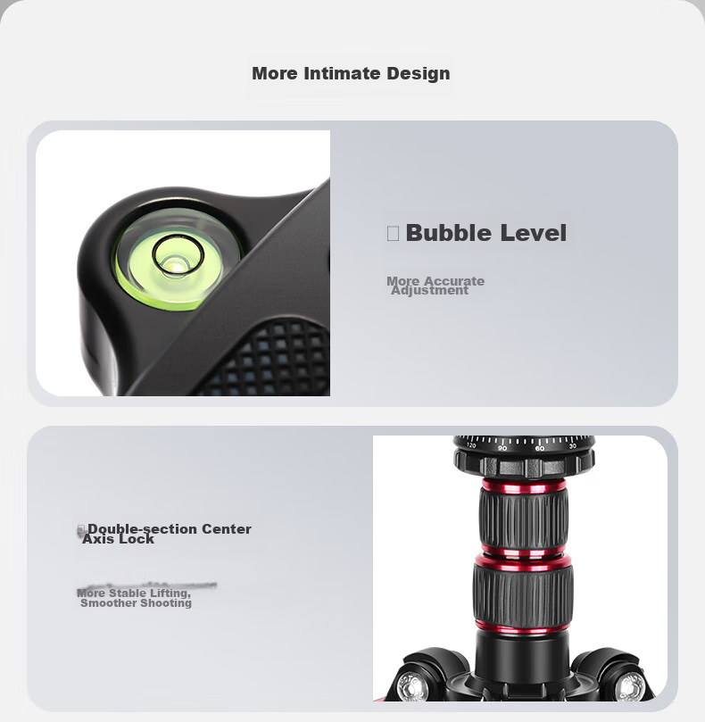 NEEWER Aluminum Alloy Tripod Portable 2-Section Center Column with Phone Clamp for Mirrorless And DSLR Cameras, Travel Tripod Inverted Panoramic Ball Head Ultra-Light Tripod TP77 10