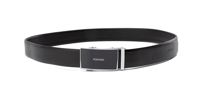 Aokang Men's Belt with Automatic Buckle, Top-Grain Leather Waistband, Business Trouser Belt, Birthday Gift for Husband 11