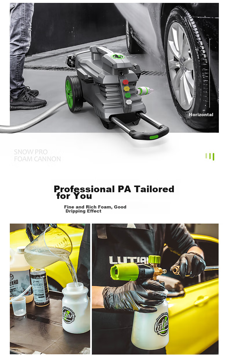 LUTIAN High-Pressure Car Washer, Garden Cleaning Powerful Flush Spray Gun, Washing Machine, High-Power Car Cleaning Tool, Household Hercules 7