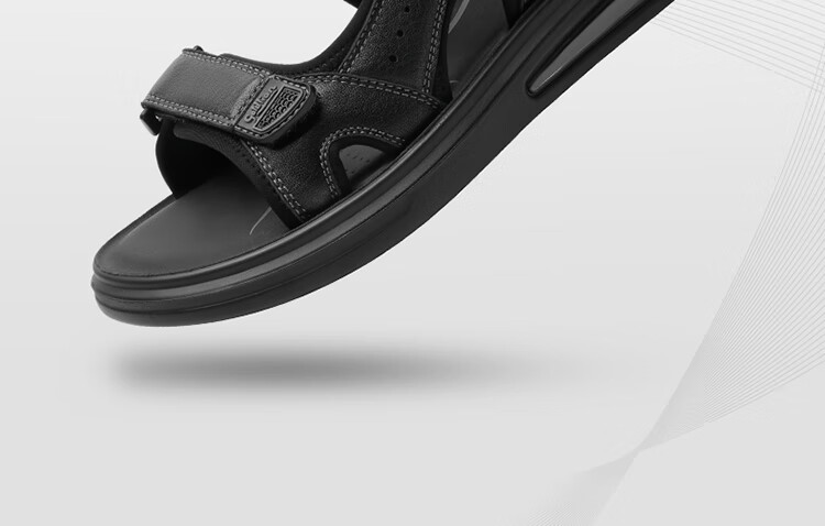 Goldlion Men's Sandals, Lightweight And Soft Casual Shoes, Comfortable And Durable Beach Shoes G596320255TRF Charcoal Gray Size 39 9
