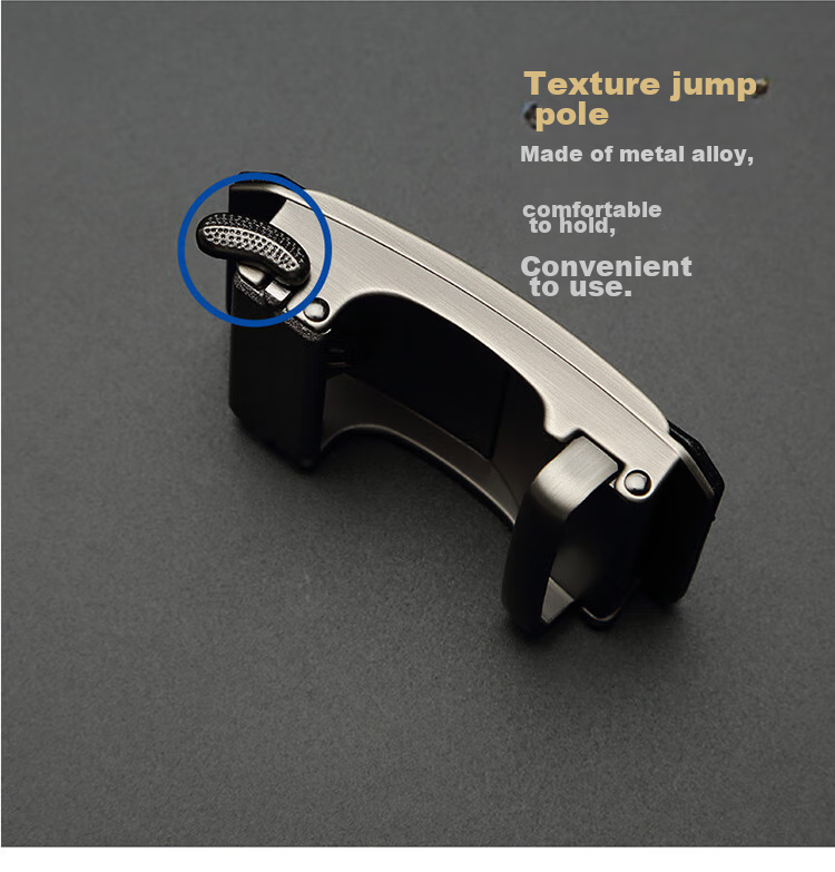 CROCODILE Men's Automatic Buckle Belt without Strap for Young Men, Inner Wear Style with Buckle And Card Slot, Belt RTC1479 9
