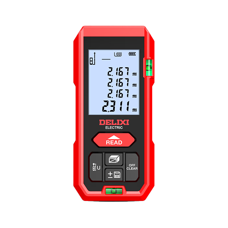 DELIXI ELECTRIC Infrared Laser Distance Meter Handheld High-Precision Electronic Ruler 70m Household Measuring Tool Designer Model