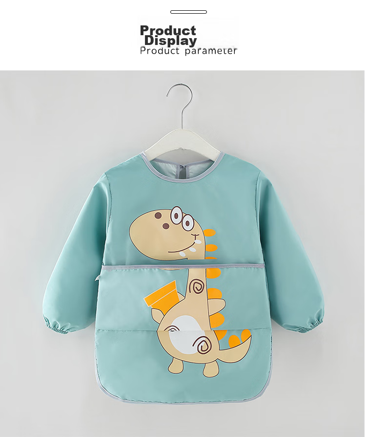 9I9 Baby Romper, Crawling Suit, Anti-Dirt Infant Bodysuit, Water-Resistant Protective Clothing, Dinosaur A126 11