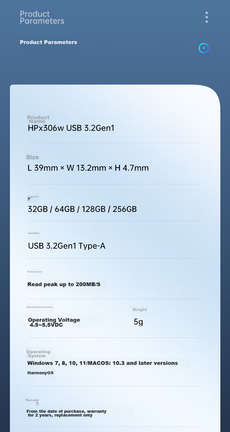 HP 32GB USB 3.2 Gen 1 Flash Drive with Type-C Adapter, X306w Metal High-Speed USB Drive, Upgraded Read Speed 230MB/s, Study And Office Computer Flash Drive 16