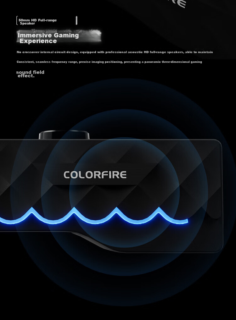 COLORFIRE Computer Speakers, Home Desktop Laptop Gaming Speakers, RGB Cool Lighting Effects, Detachable Design, White, FS-D2101 5