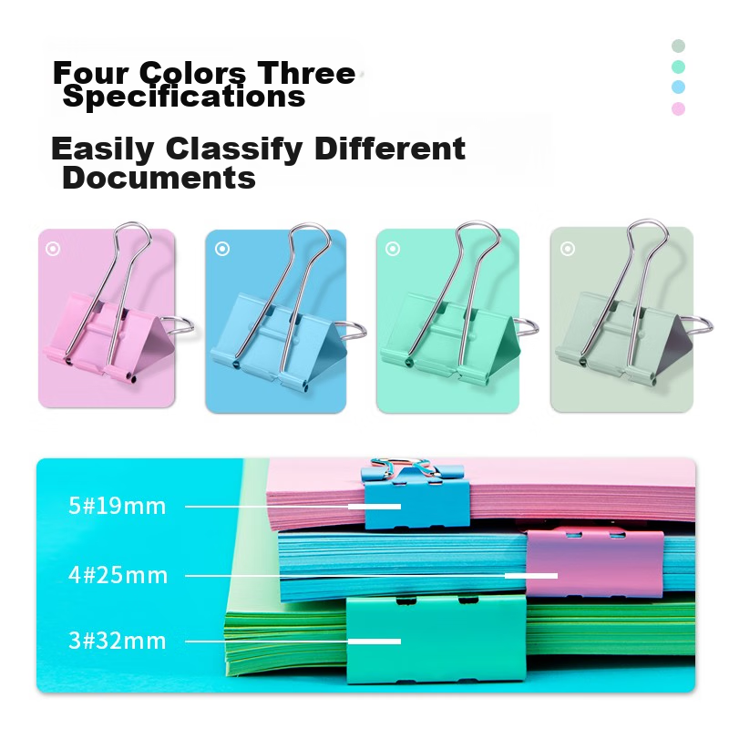Deli Clip Set of 44, Multi-Size Labor-Saving Pack, Long Tail Clips/butterfly Clips/document Clips, Student Book Clips, Metal Ticket Clips, Study And Office Supplies 8550S