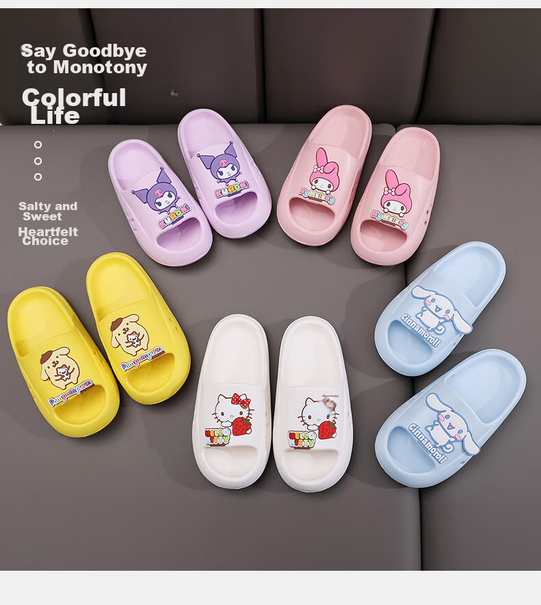 GUOLUOFEI Children's Slippers Summer Baby Bath Sandals for Boys And Girls Blue Cinnamoroll Design 160mm Inner Length 16cm 9