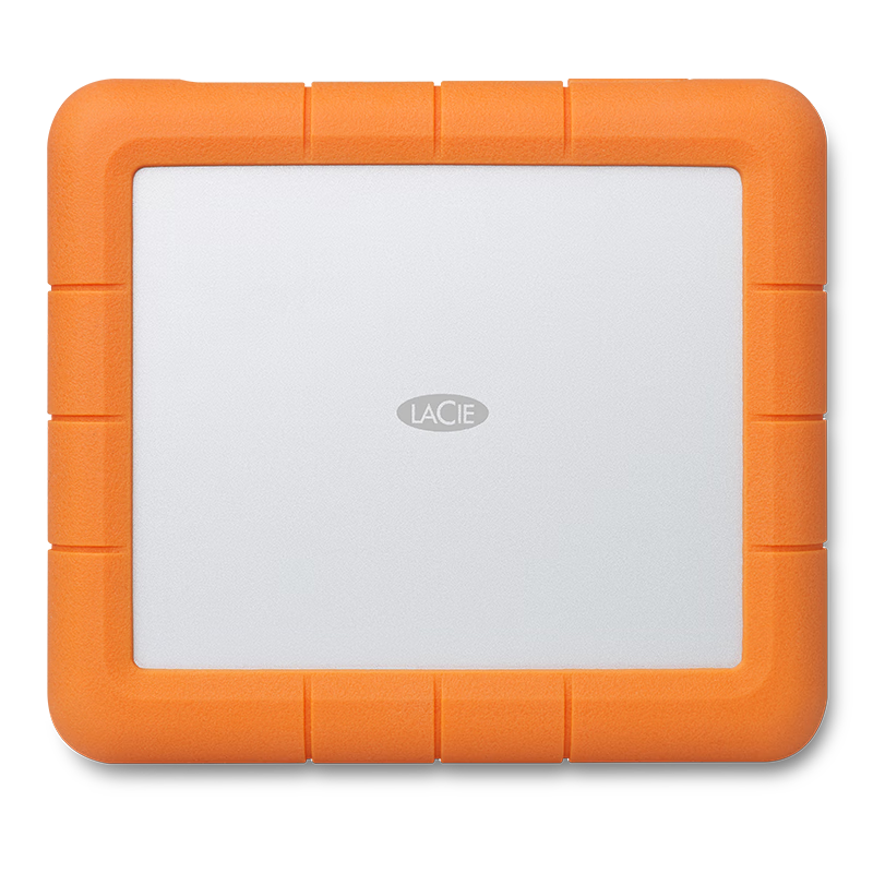 LaCie Rugged Portable Hard Drive 8TB Type-C USB 3.1 Mechanical HDD RAID Large Capacity Shockproof Portable 2.5-inch External Drive