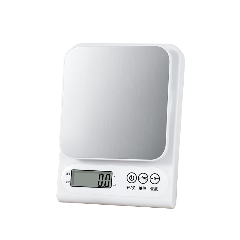 BJ Electronic Kitchen Scale, High-Precision Gram Scale, 10kg/0.1g Capacity, Baking Scale, Food Scale, Stainless Steel Gram Weighing Scale